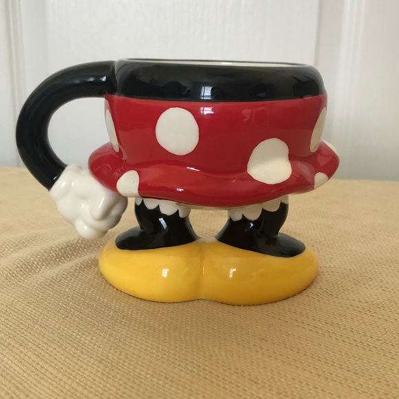 Disney World Minnie Mouse half body / skirt legs mug NWT - Picture 3 of 16